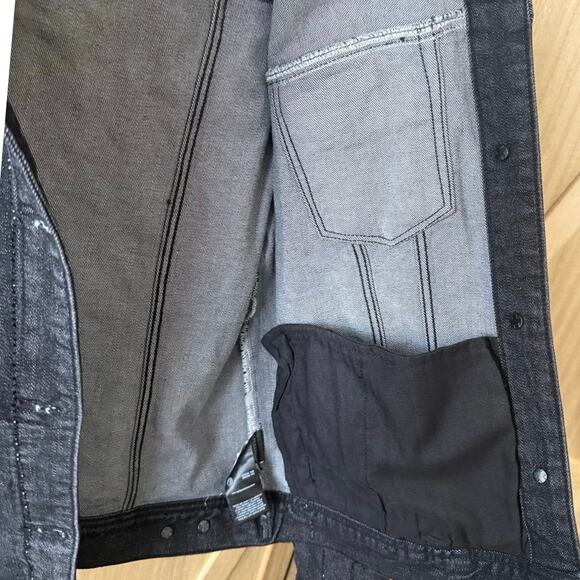 Embellished Liverpool Los Angeles LM1004R8 Classic Jean Jacket, Black, Large - Picture 11 of 14